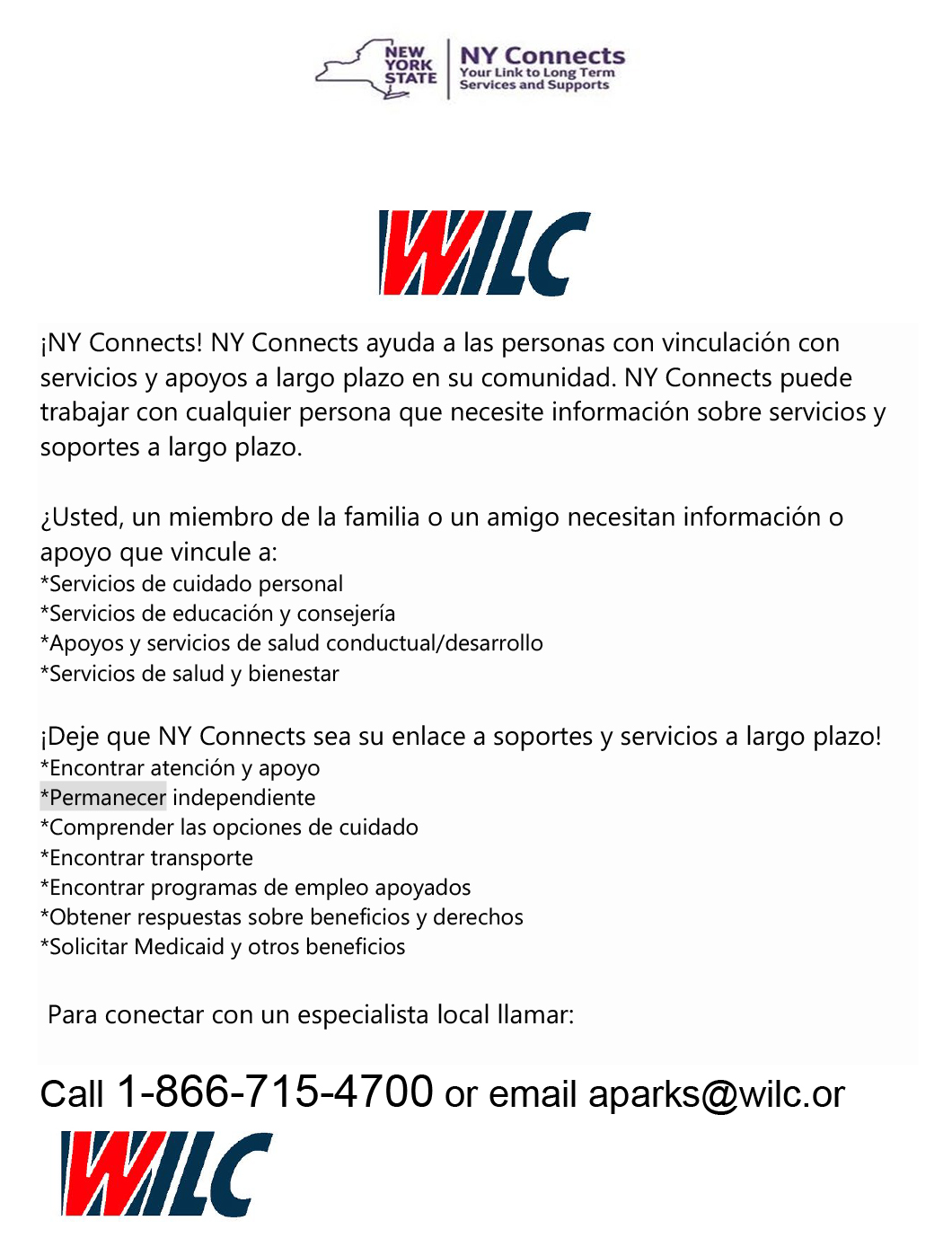 NY Connects Spanish Flyer 5-12-21