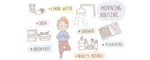 morning routine illustration