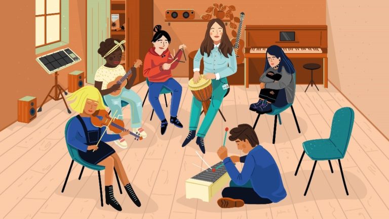 music class illustration