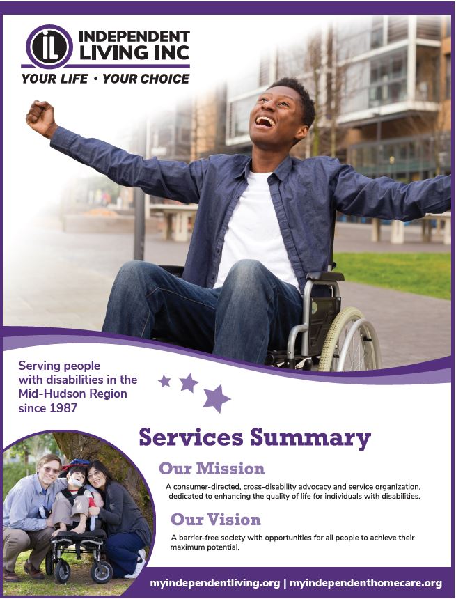 Image of Independent Living's Services Summary Brochure Cover Page