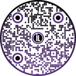 Round QR Code with ILI logo - Employer Impact landing page