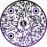 Round QR Code with ILI logo - Employment Works landing page